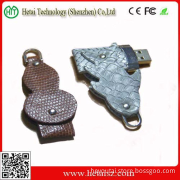 Calaebash & Fish Shape USB Flash Drive Stick, 32GB Leather USB Flash Drive